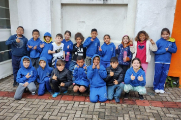 Foto - Alunos da Rede Municipal participam do Projeto A Hora do Conto em Todos os Cantos