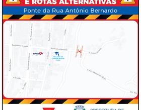 Prefeitura atualiza mapas de interdições de pontes e vias