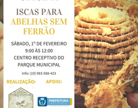 Parque Municipal recebe Oficina de Iscas para Abelhas sem ferrão