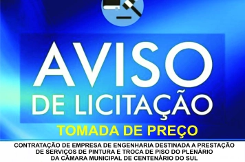 AVISO DE LICITAÇÃO
