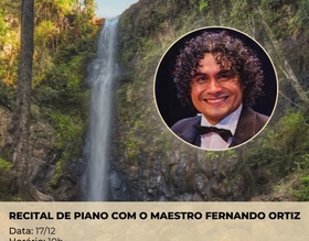 Cachoeira da Marta comemora aniversário com recital do Maestro Fernando Ortiz