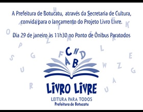 Projeto Livro Livre será lançado amanhã no Paratodos