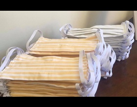 Fundo Social confecciona mêscaras de tecido para cooperativa de agentes ambientais do Aterro Sanitário