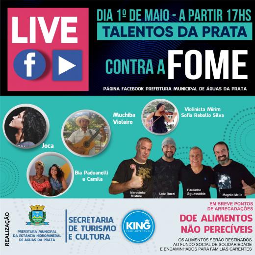 2,4 toneladas de alimentos arrecadados na Campanha Talentos da Prata contra a fome.