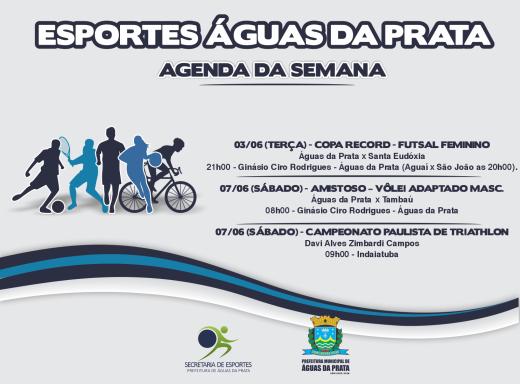 FUTSAL, VÔLEI ADAPTADO E TRIATHLON NA AGENDA DE ESPORTES DESTA SEMANA