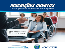 Prefeitura e Sincomerciários oferecem curso gratuito de Gestão em Logística
