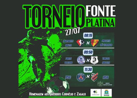 TORNEIO DE FUTEBOL NA FONTE PLATINA HOMENAGEIA 2 PRATENSES NESTE FIM DE SEMANA