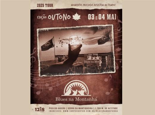 NESTE FIM DE SEMANA TEM BLUES NA MONTANHA NO PICO DO GAVIÃO