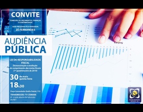 Câmara sedia audiência de prestação de contas