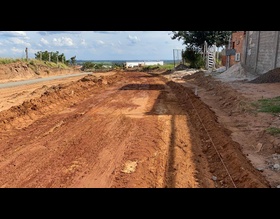 Iniciadas as obras de pavimentação no Jd. Riviera e no Jd. Botucatu