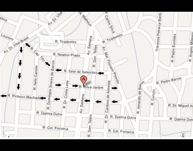 Ruas mudam de direção na região do Elevado Bento Natel