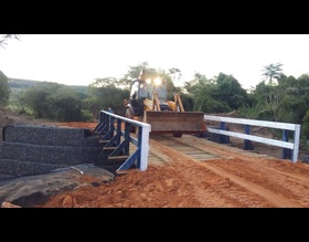Infraestrutura finaliza reconstrução de ponte na 