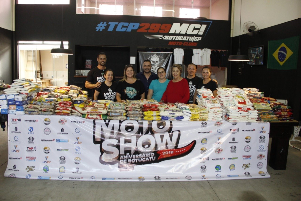 Fundo Social recebe duas toneladas de alimentos arrecadadas no MotoShow 2019