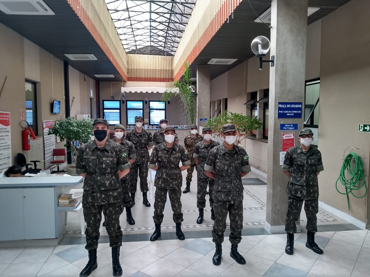 Tiro de Guerra realiza doação de sangue no Hemocentro do HCFMB