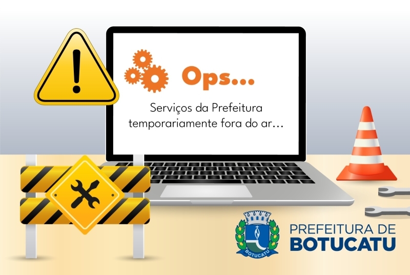 ATEN. O:serviços de emissão de guias de tributos da Prefeitura estarão fora do ar