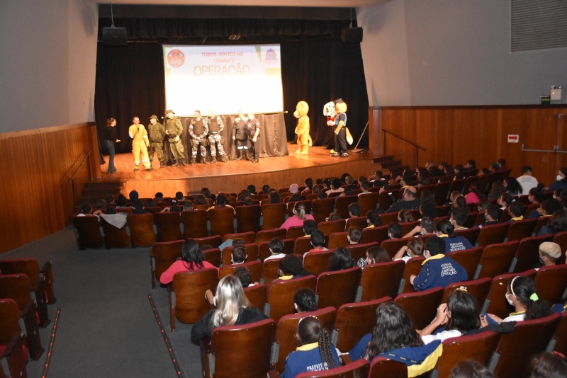 Prefeitura realiza palestra sobre prevenção de queimadas com crianças da Rede Municipal