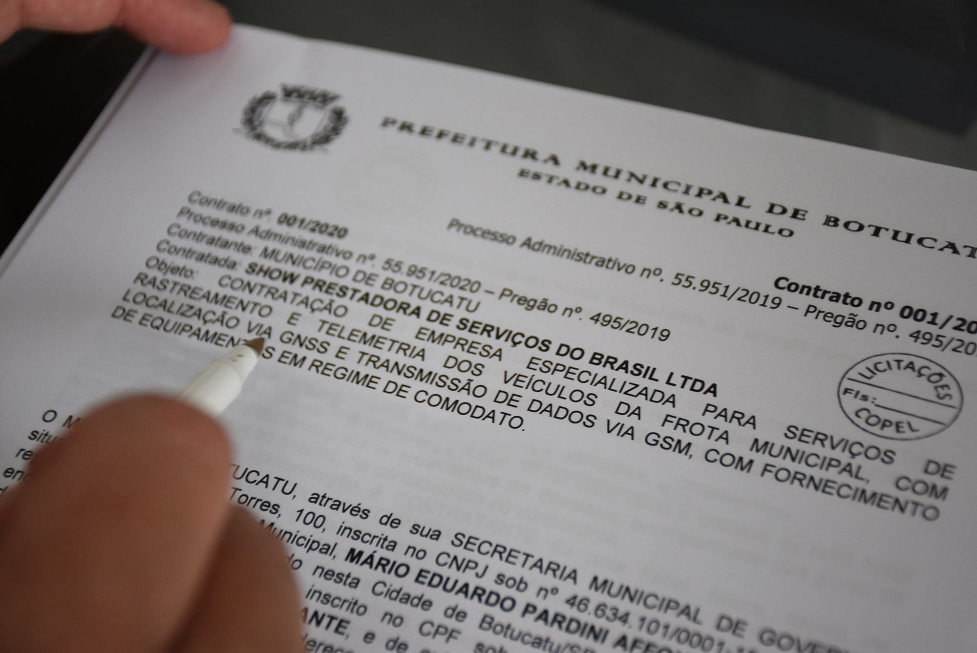 Prefeitura implantará rastreamento na frota municipal