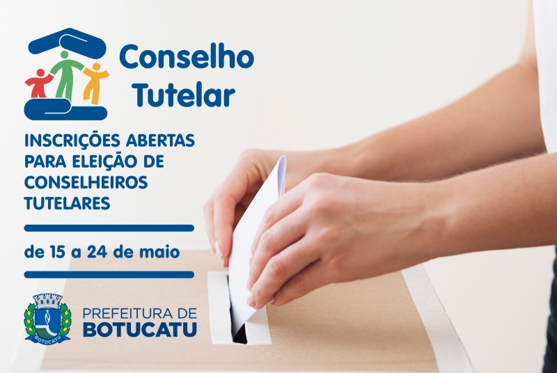 Inscrições para eleição de Conselheiro Tutelar seguem até 24 de maio