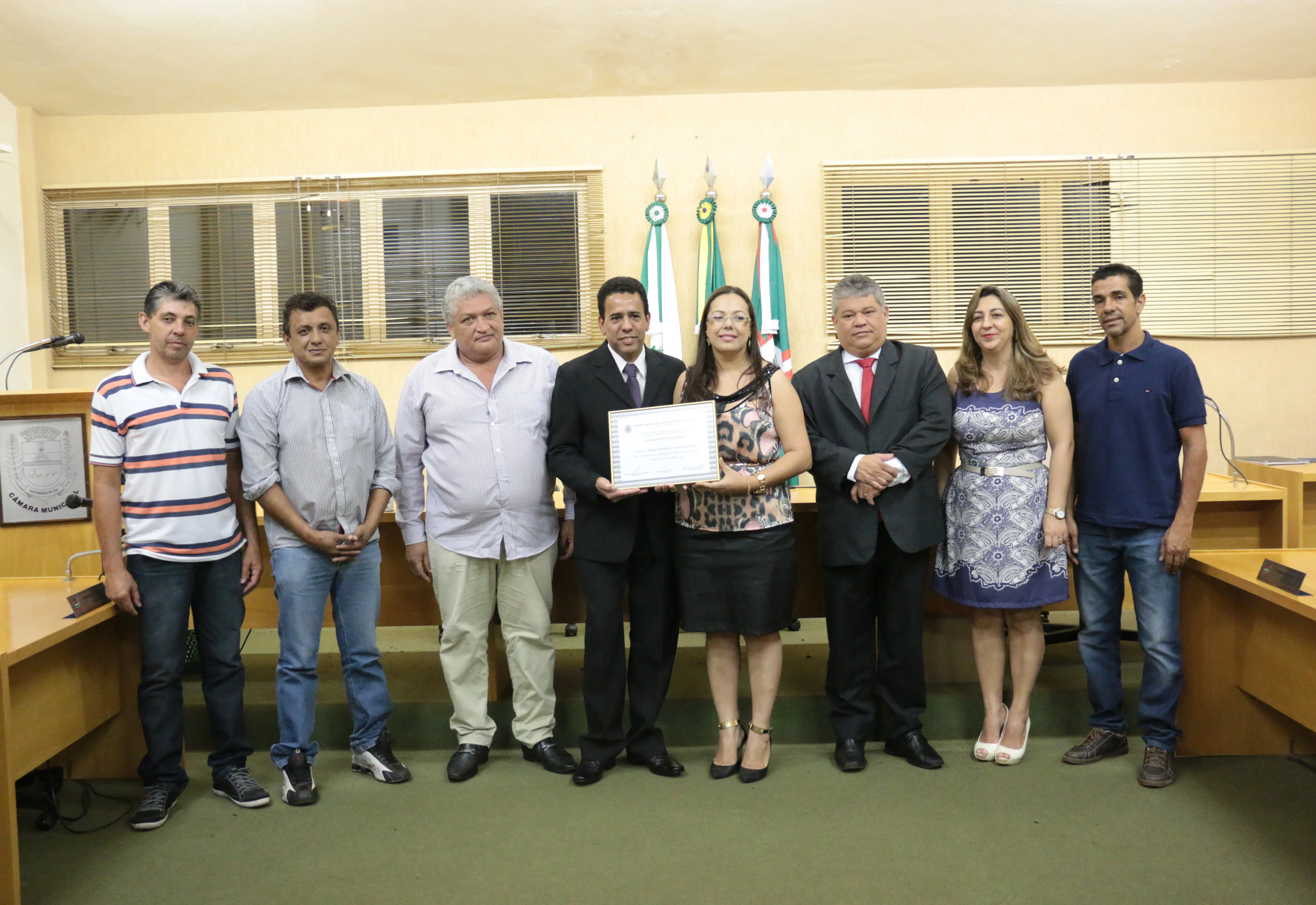 Câmara Municipal faz entrega de Título de Cidadão Honorário de Centenário do Sul