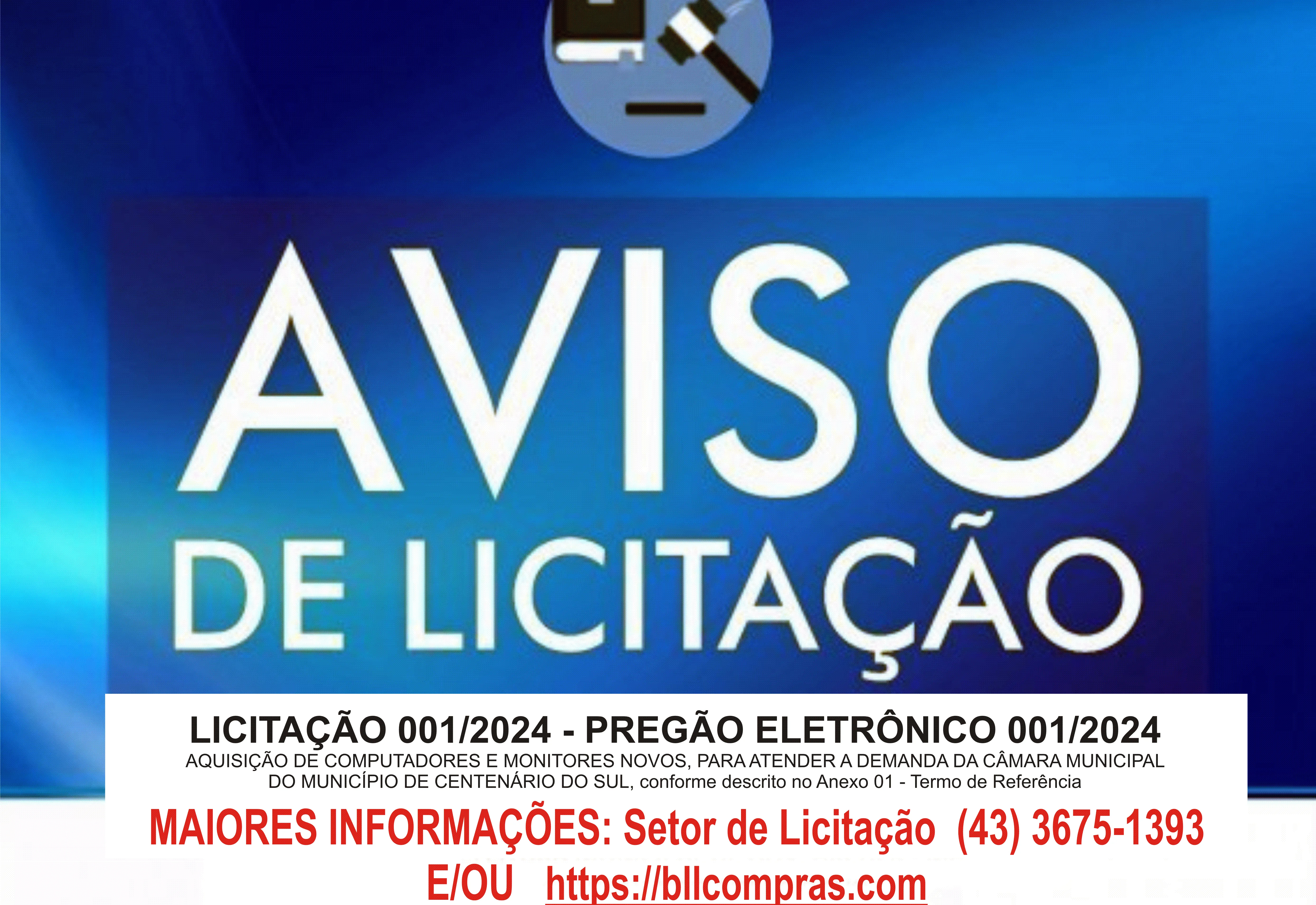 AVISO DE LICITAÇÃO