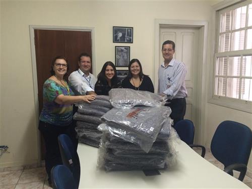 Fundo Social recebe doação de cobertores
