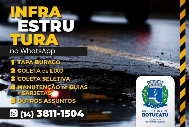 Secretaria de Infraestrutura conta com novo canal de comunicação com população