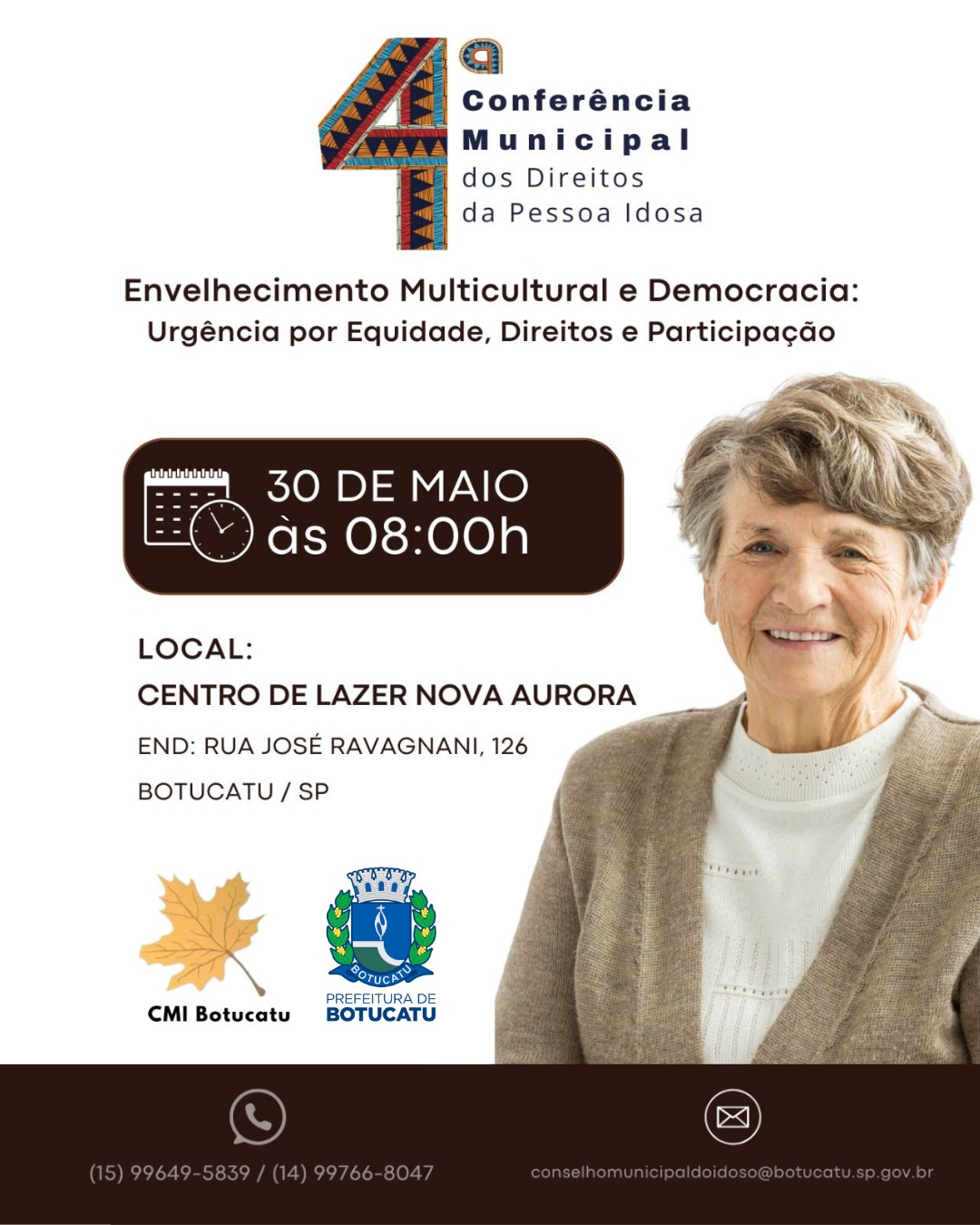 Botucatu terá Conferência Municipal dos Direitos da Pessoa Idosa nesta sexta-feira