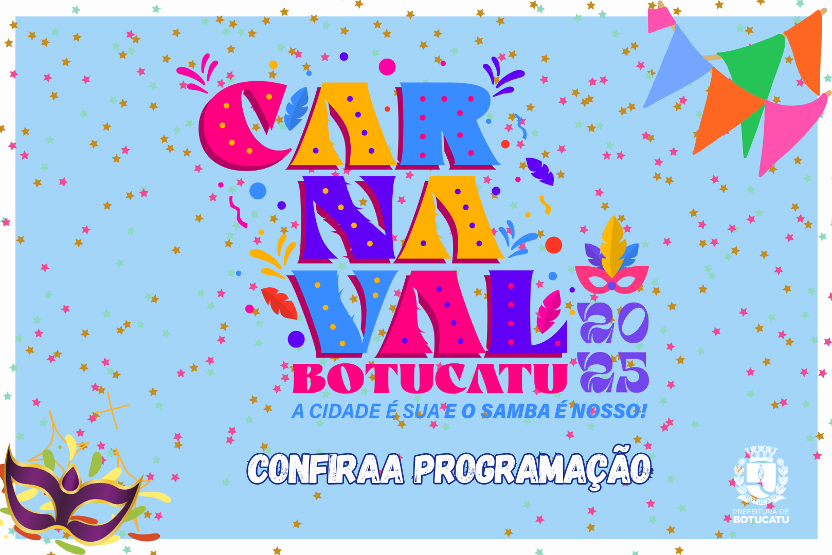 Carnaval Botucatu 2025 terá programação para toda família
