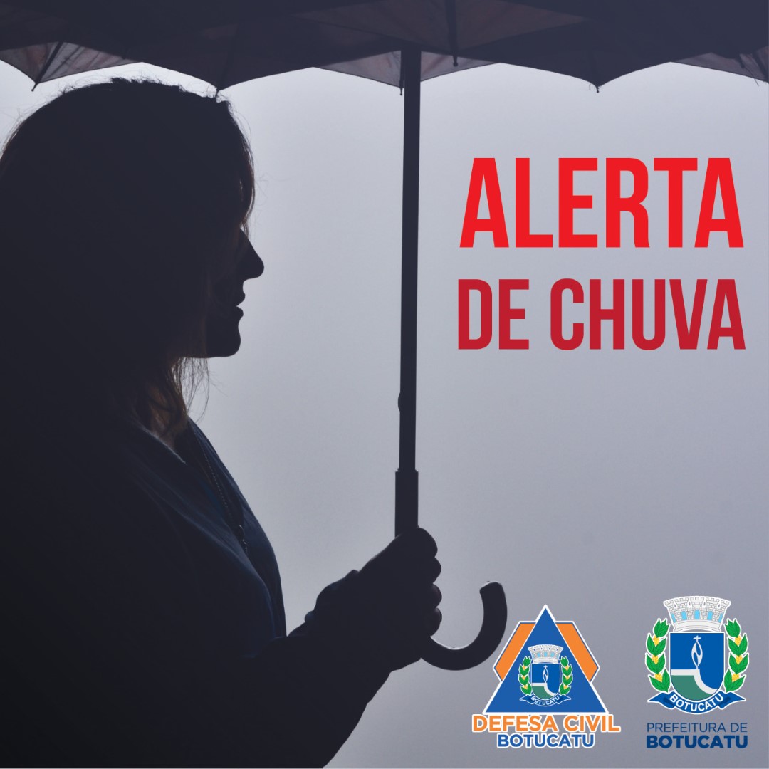 Defesa Civil informa a possibilidade de chuvas para Botucatu