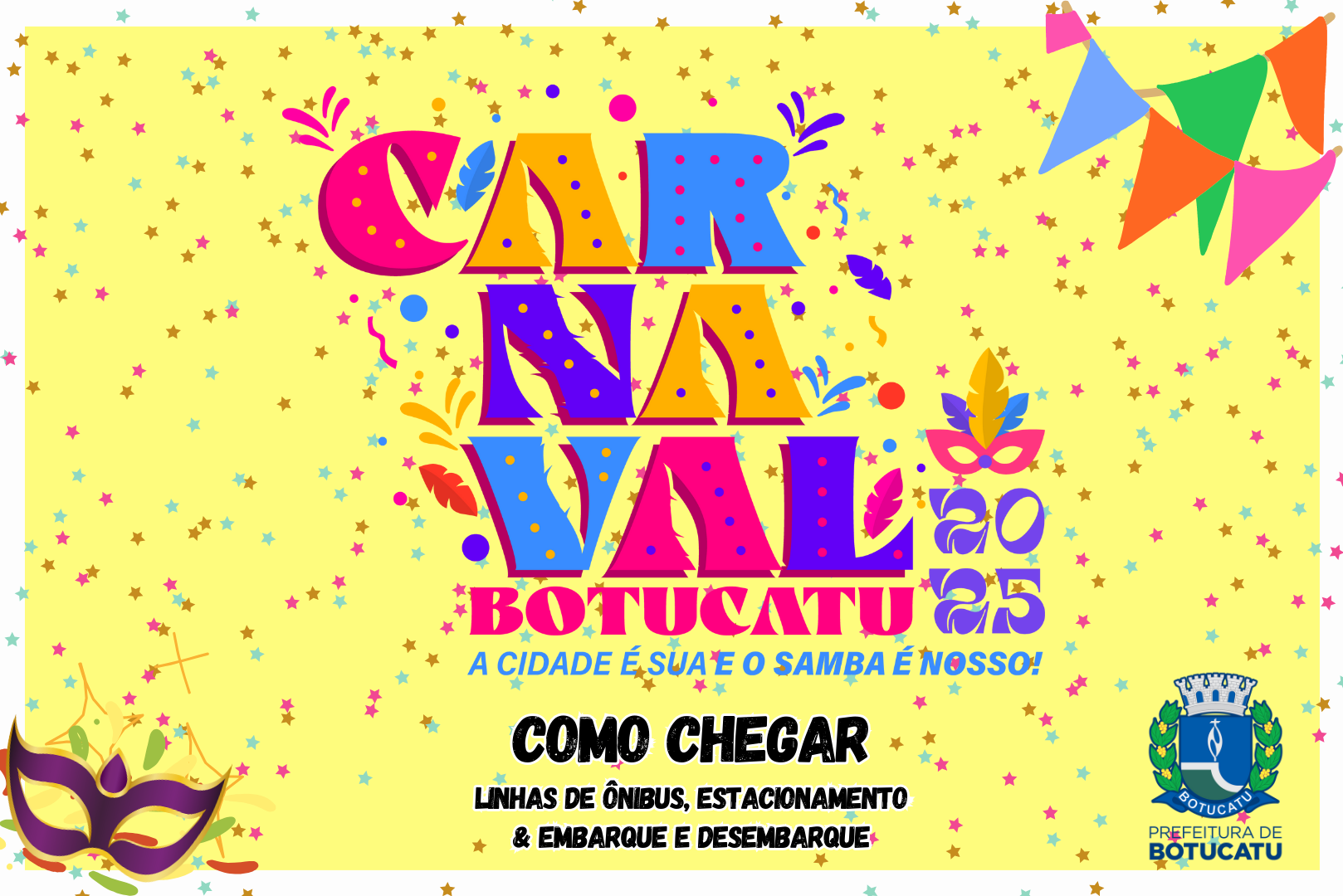 Carnaval Botucatu terá linhas exclusivas e estacionamento com mais de 700 vagas