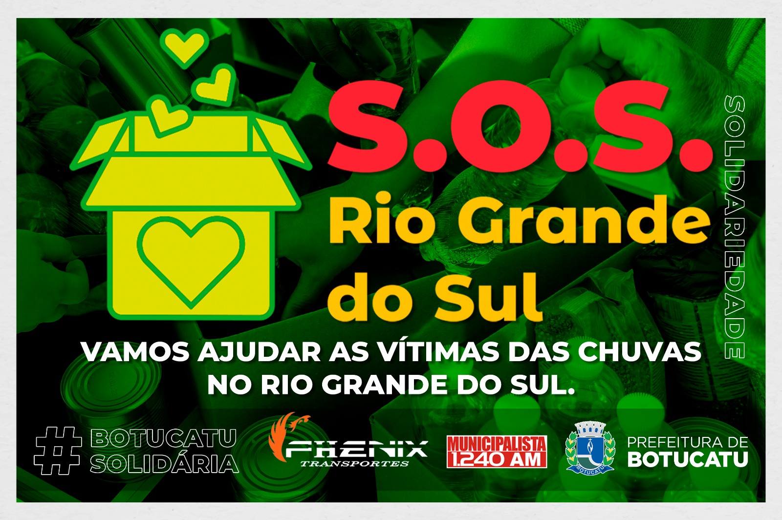 Arrecadação de doações para vítimas das chuvas no Sul do Brasil segue até domingo